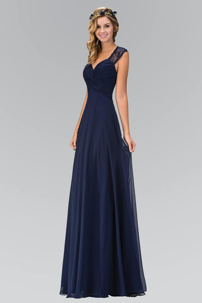 Empire Waist Long Prom Dress Formal - The Dress Outlet Elizabeth K