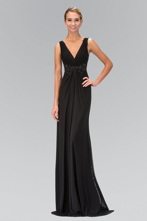 Black Empire Waist Prom Long Dress with Lace Back for $135.99 – The