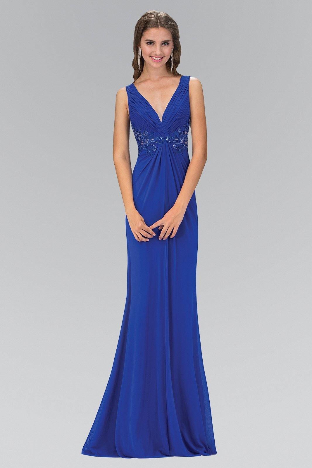 Empire Waist Prom Long Dress with Lace Back