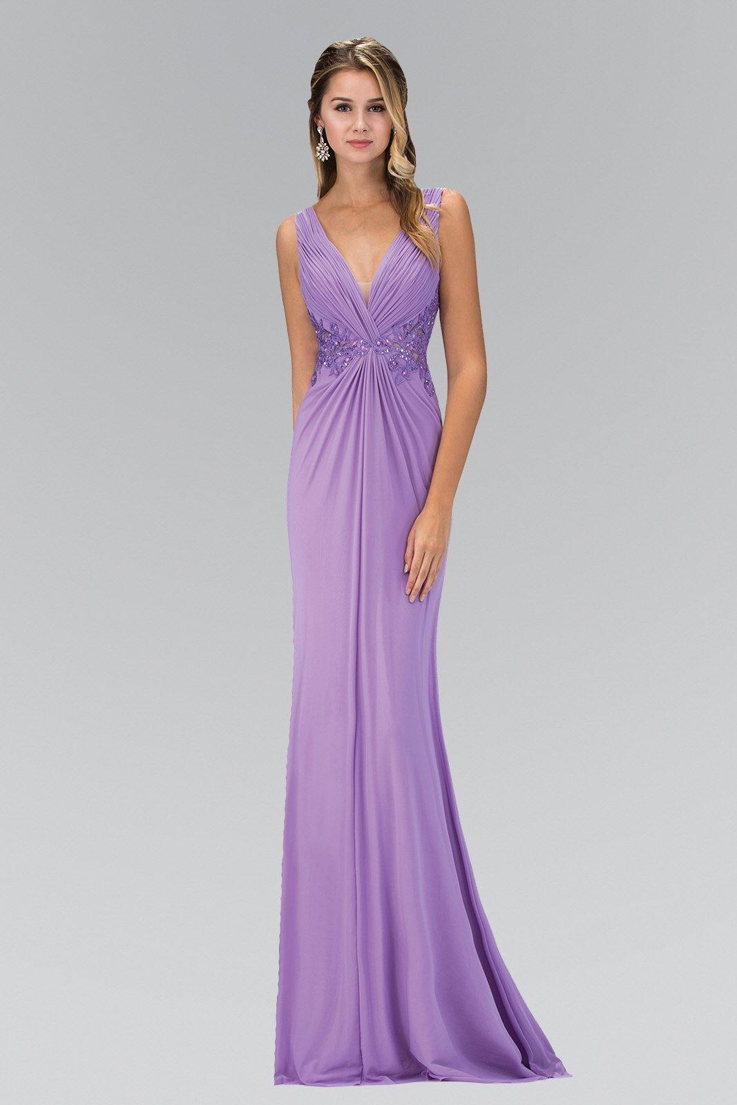 Empire Waist Prom Long Dress with Lace Back