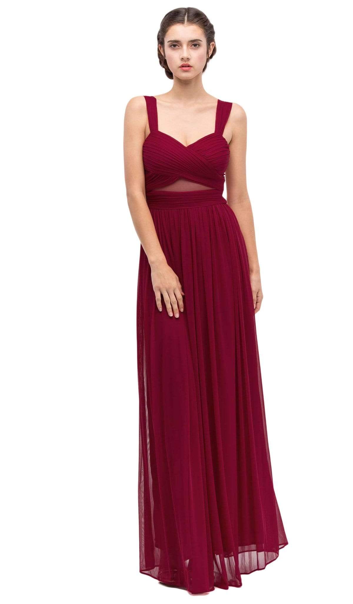 Sweetheart Floor-Length Chiffon Formal A-Line Eureka Fashion 5101