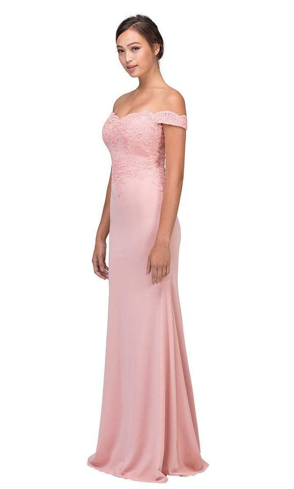 Off-the-Shoulder Floor-Length Jersey Formal Mermaid Dress Eureka Fashion 7100