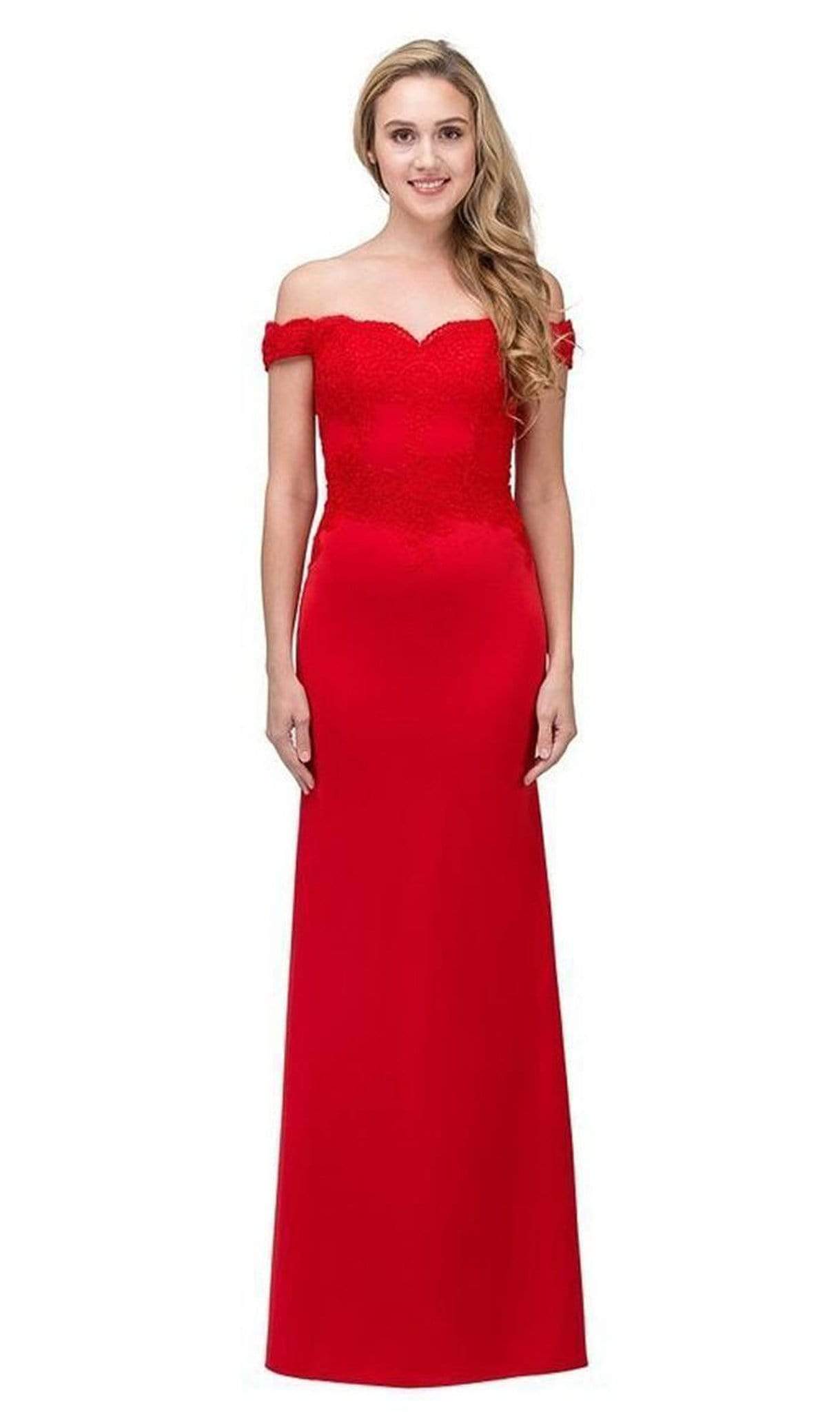 Off-the-Shoulder Floor-Length Jersey Formal Mermaid Dress Eureka Fashion 7100