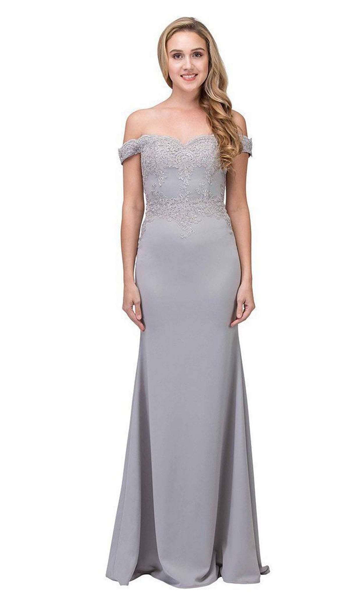 Off-the-Shoulder Floor-Length Jersey Formal Mermaid Dress Eureka Fashion 7100