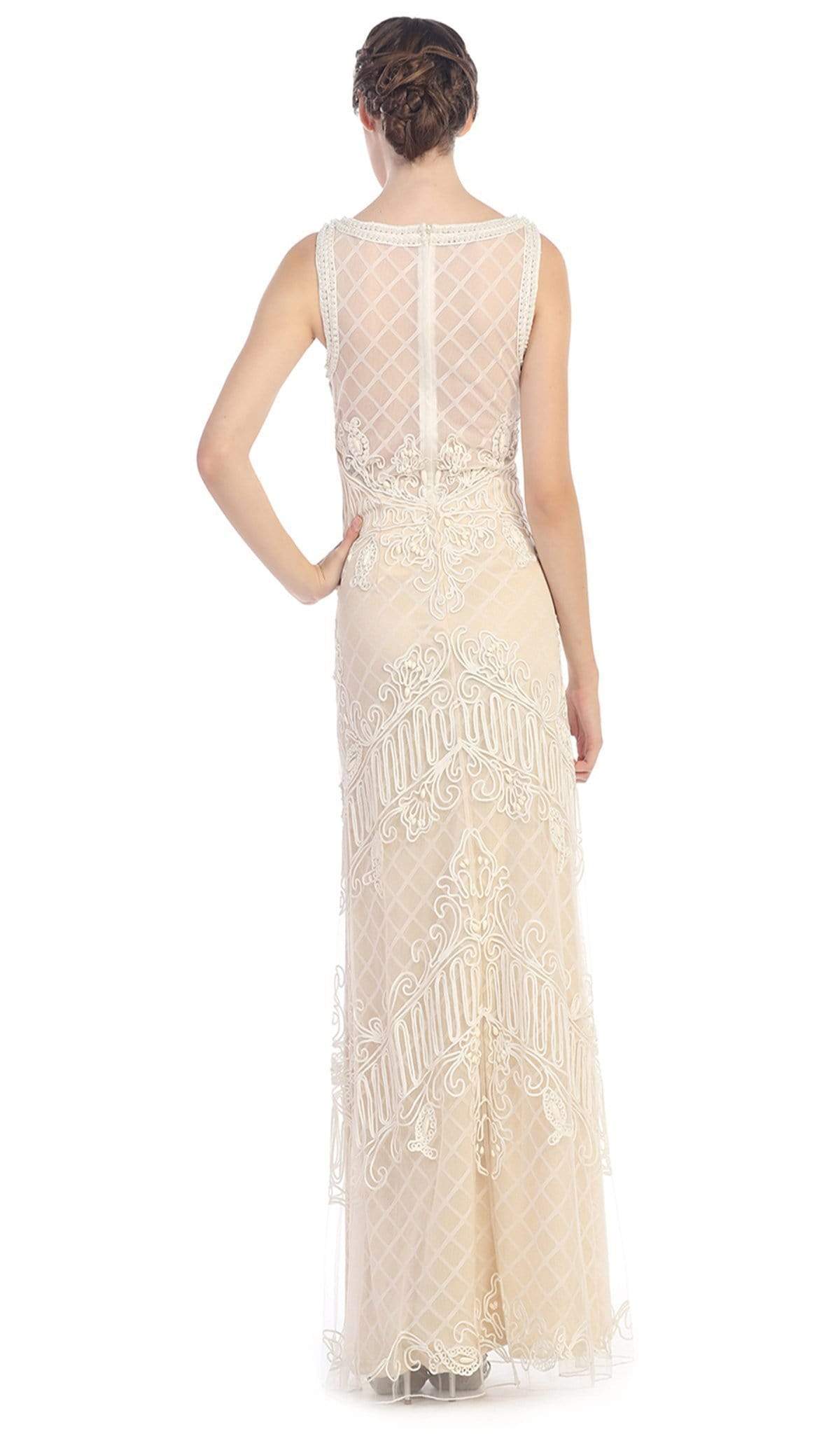 Illusion neck Floor-Length Lace Formal Mermaid Eureka Fashion 3915