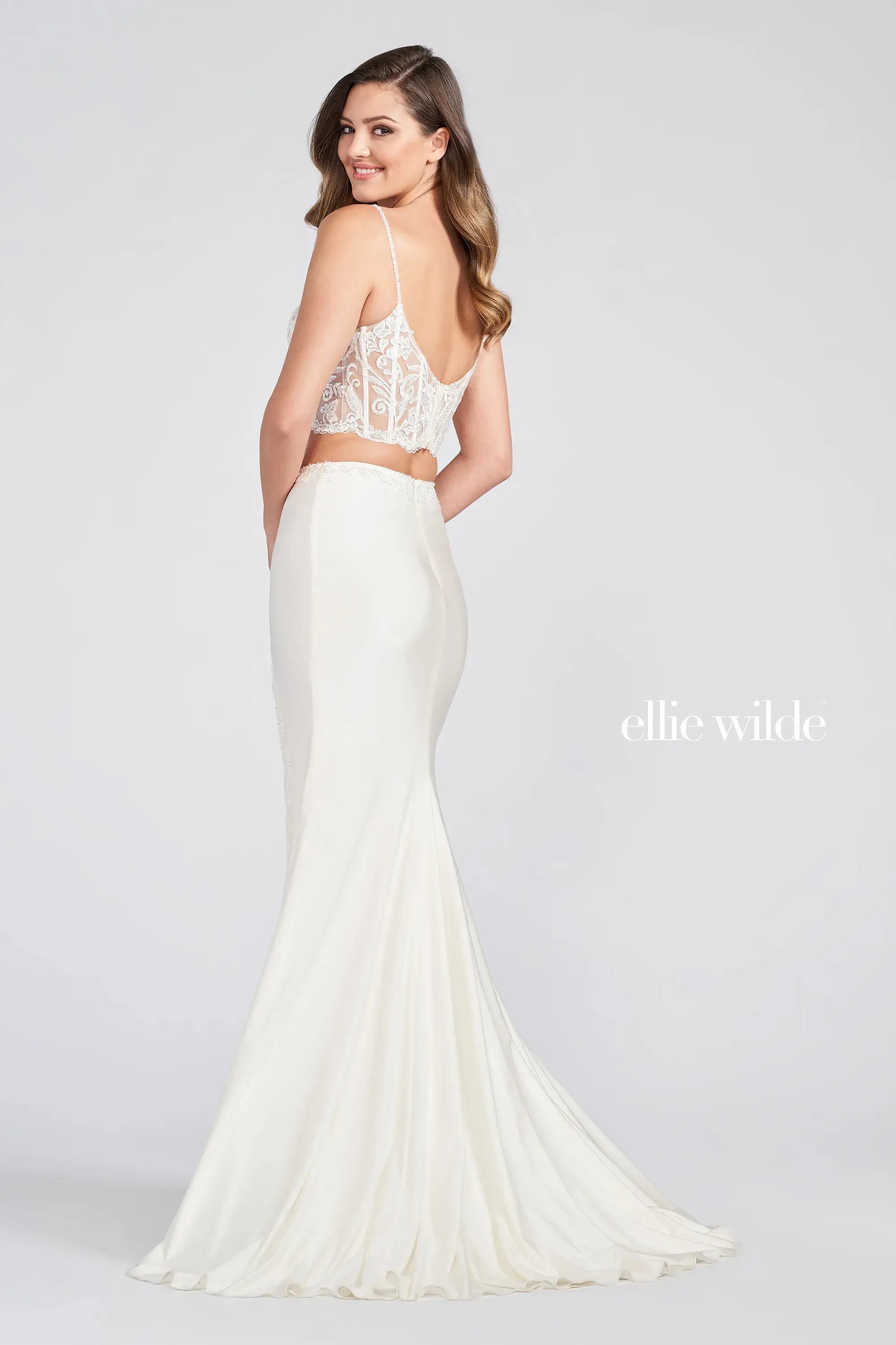 Prom Dresses Long Formal Lace Prom Dress Pearl White