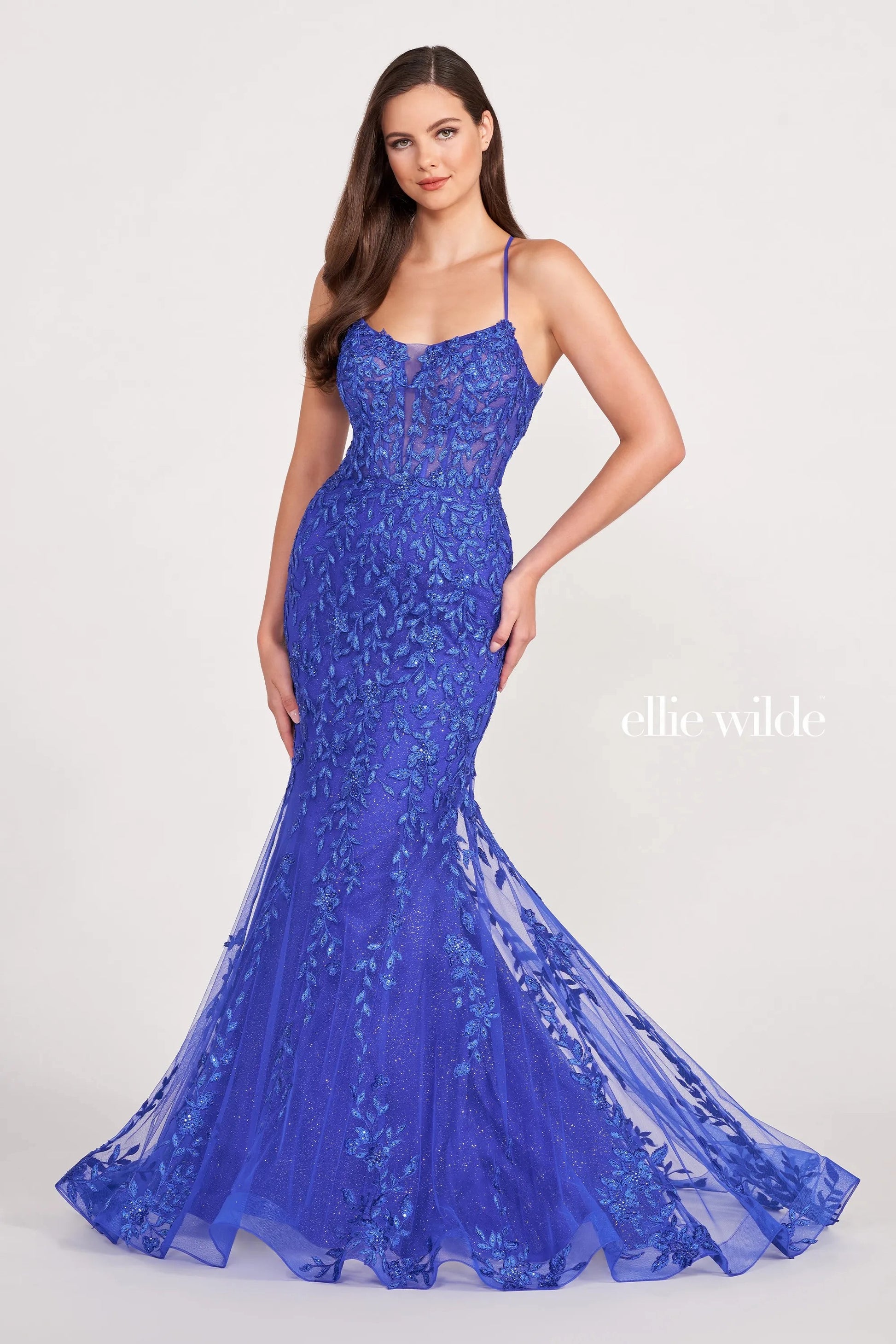 Ellie Wilde EW34090 Mermaid Long Prom Dress