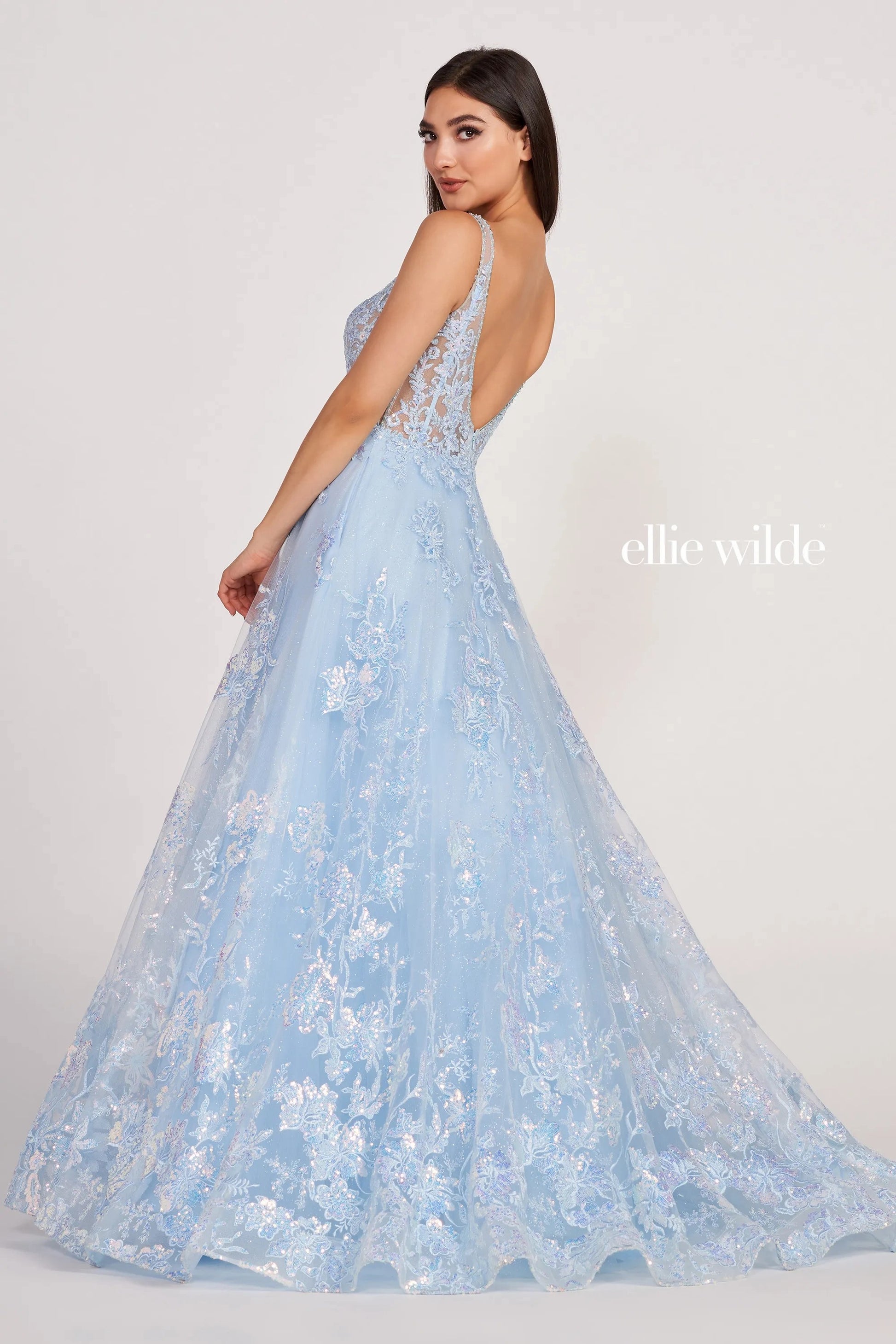 Ellie Wilde EW34105 Formal Pocket Ballgown Long Prom Dress
