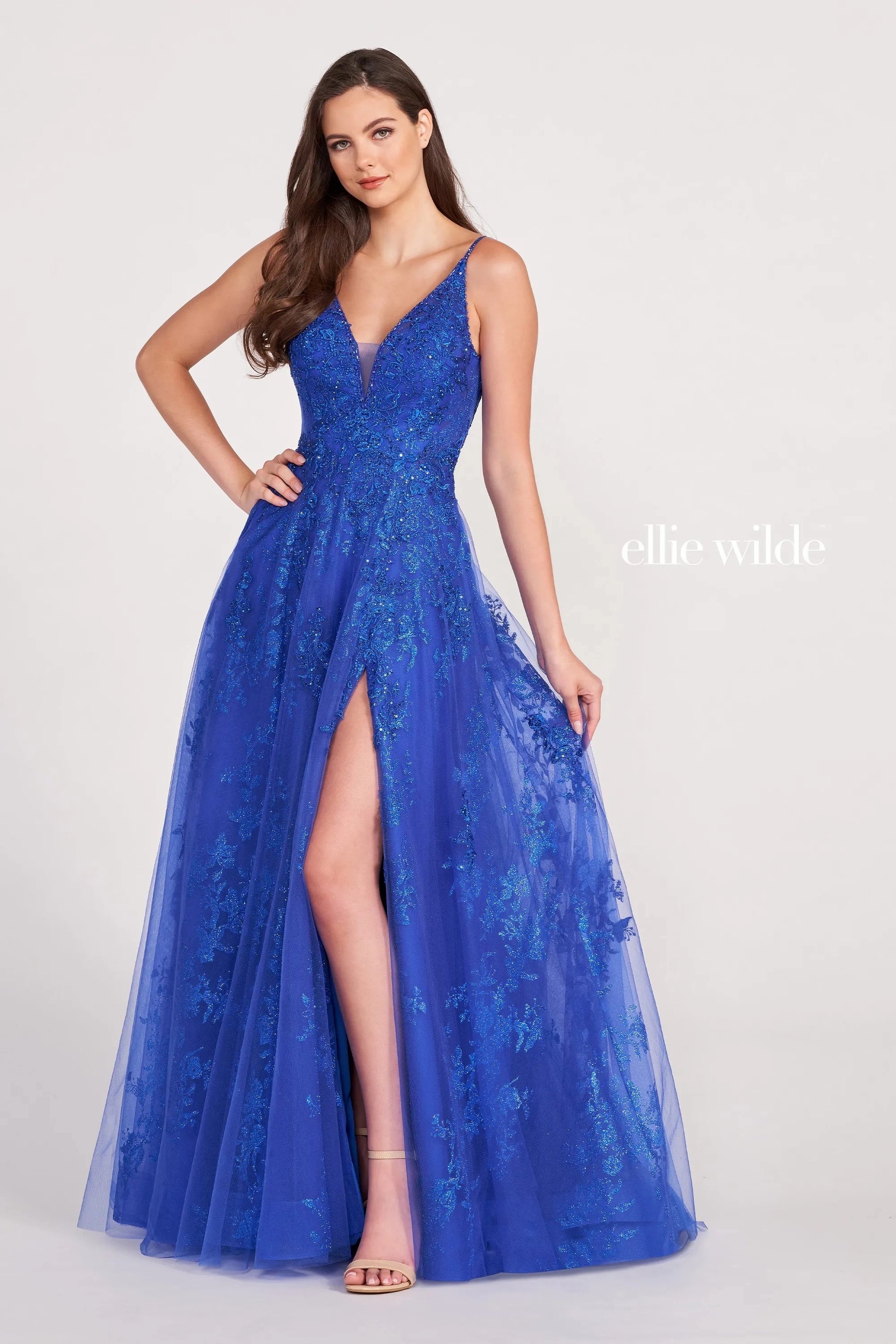 Ellie Wilde EW34107 Ballgown Long Prom Dress