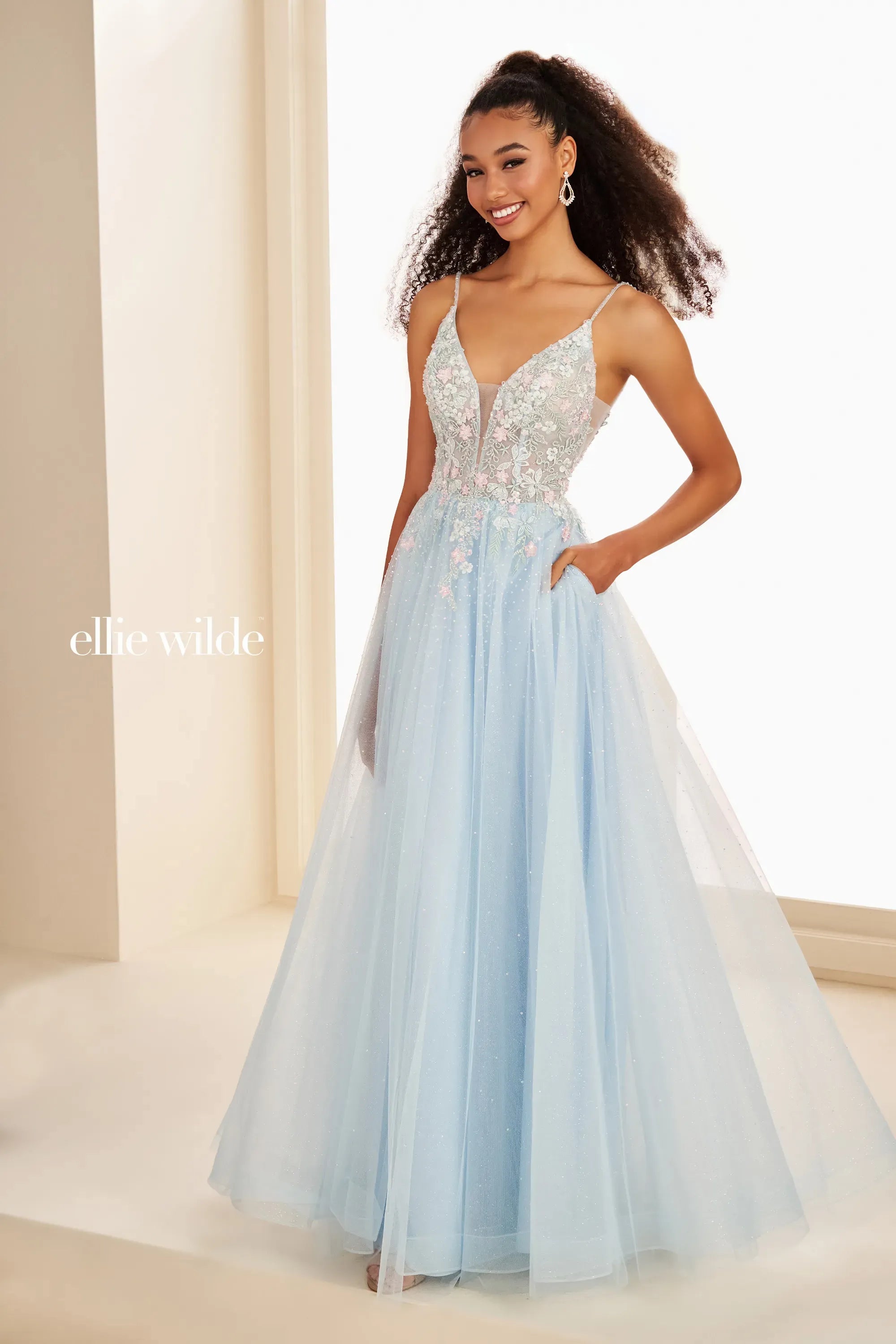 Ellie Wilde 37096 Beaded Long Formal Sequin A Line Prom Dress The Dress Outlet Ellie Wilde 37096 Beaded Long Formal Sequin A Line Prom Dress The Dress Outlet