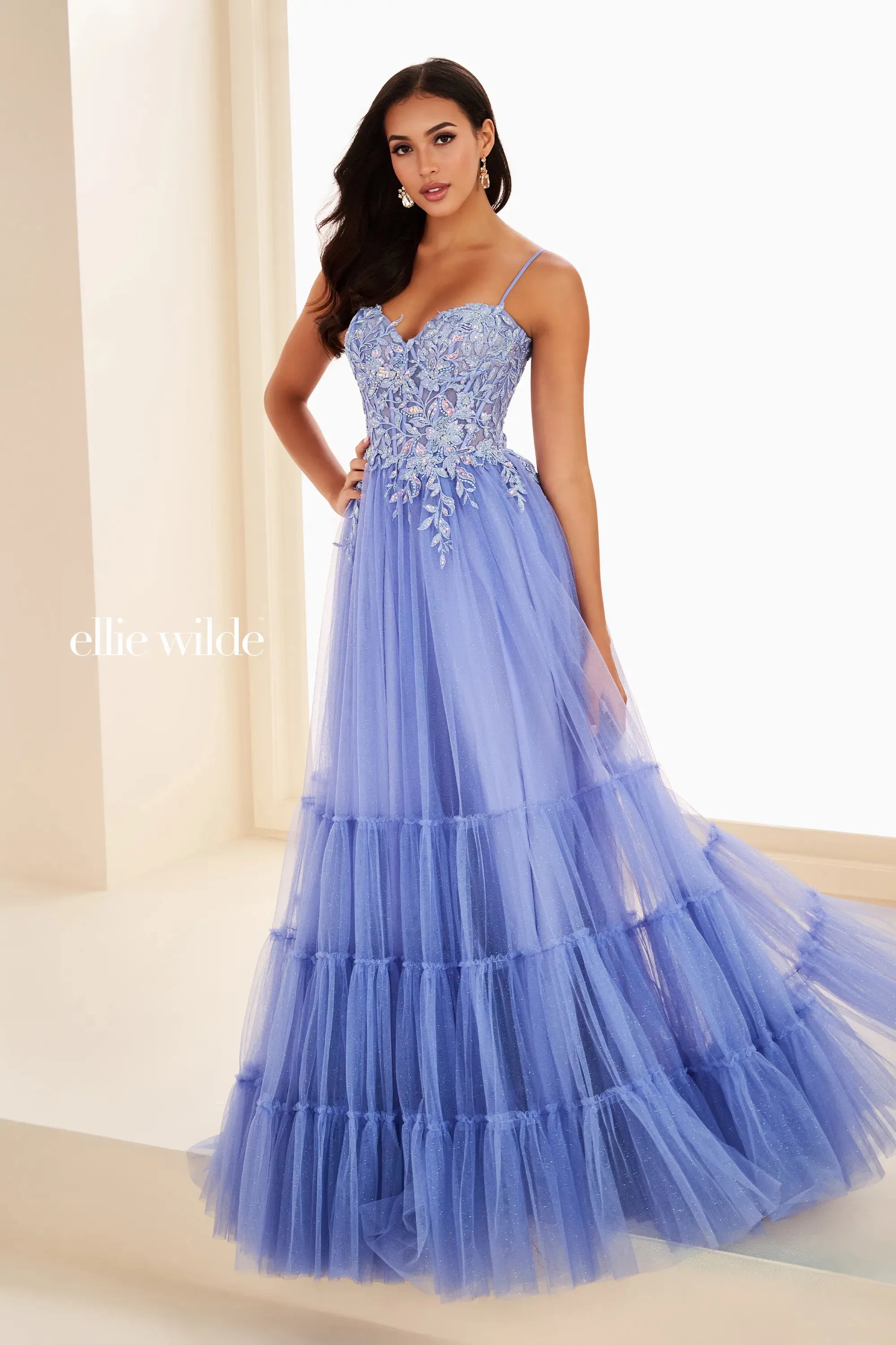 Ellie Wilde 37107 Sequin Long Formal Ball Gown Prom Dress The Dress Outlet Ellie Wilde 37107 Sequin Long Formal Ball Gown Prom Dress The Dress Outlet