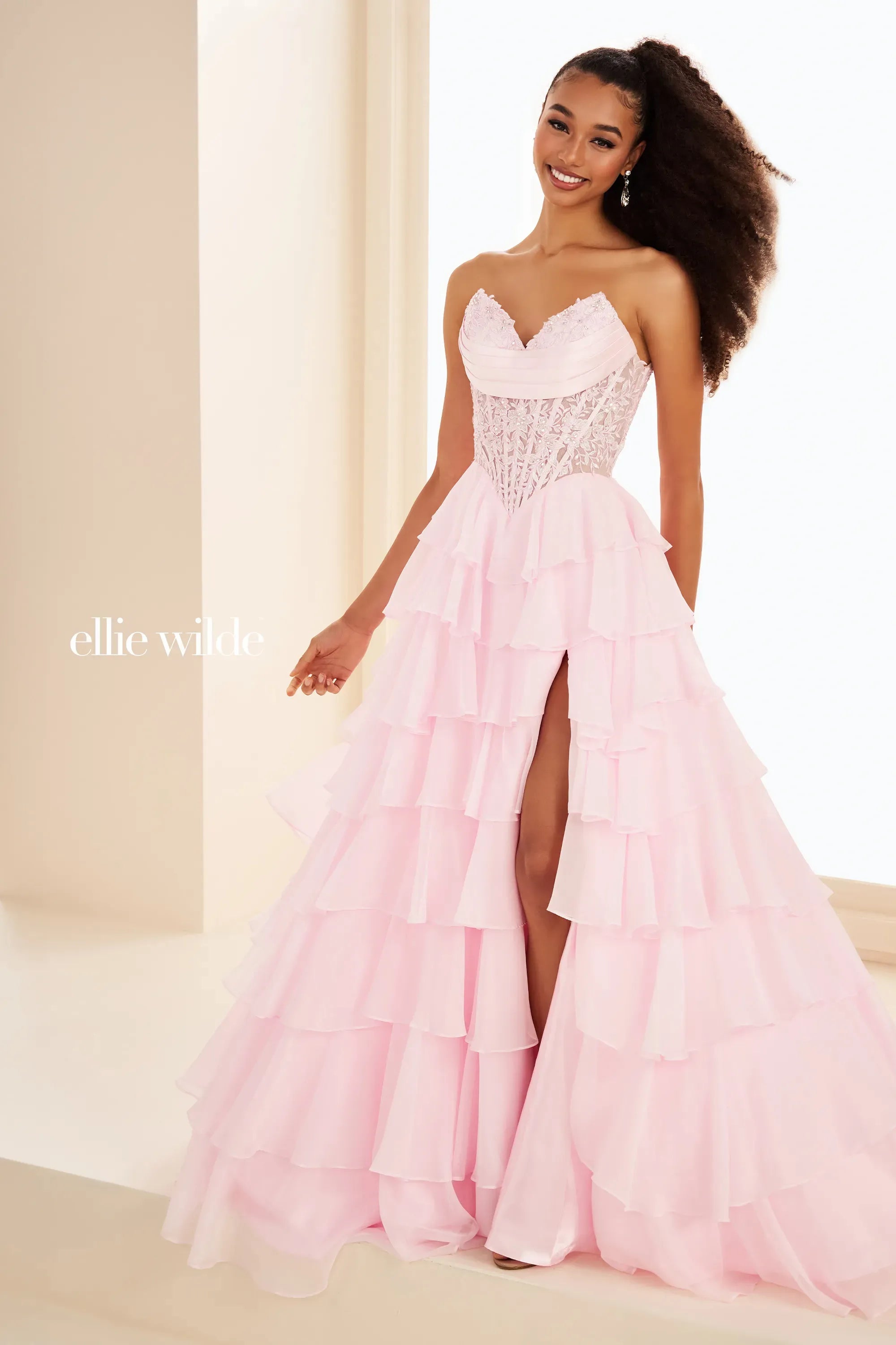 Prom Dresses Long Formal A Line Prom Evening Dress Fairy Pink