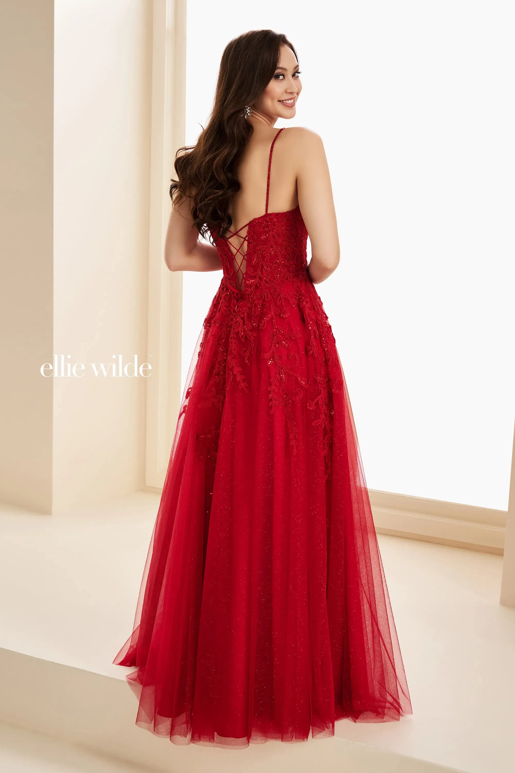 beautiful black formal dresses A-Line V-Neck Satin Prom Dress with Slit, Black / 10 main image 1