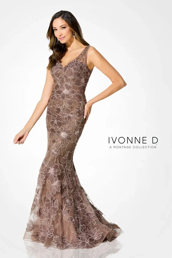 Ivonne D ID916 Mermaid Long Formal Lace Evening Dress