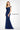 Formal Dresses Beaded Long Formal 3D Floral Applique Evening Gown Blue Willow