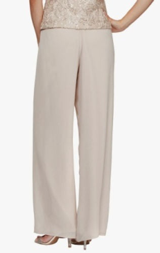Chiffon Straight Leg Pant Alex Evenings 370927