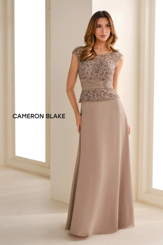 Mother of the Bride Dresses Long Mother of the Bride Beaded Formal Dress Mink
