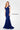 Mother of the bride Dresses Long Formal Mother of the Bride Fitted Evening Dress Navy Blue