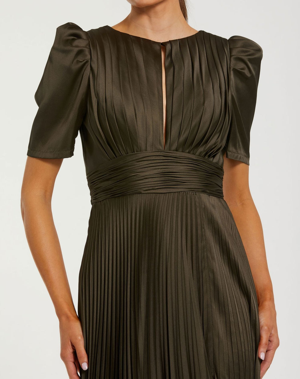 Mother of the Bride Dresses Fitted Long Formal Mother of the Bride Dress Olive