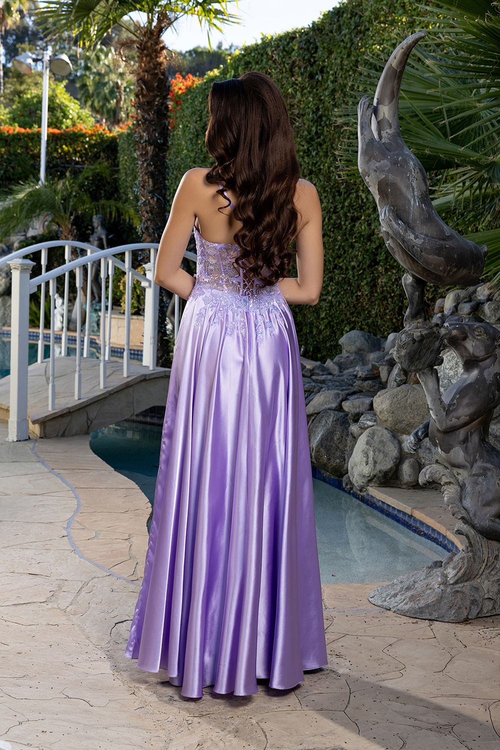 Sweetheart Floor-Length Satin Prom A-Line May Queen MQ2217