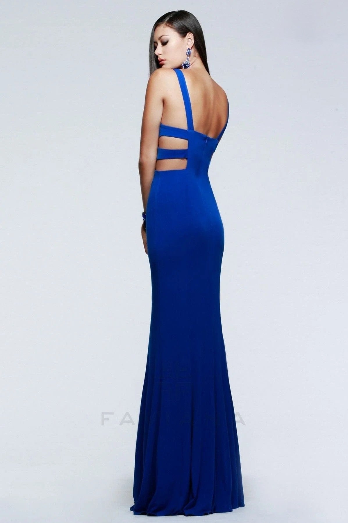Prom Dresses Fitted Long Formal Evening Prom Gown Royal