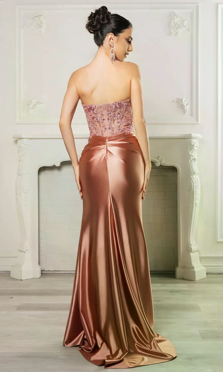 Sweetheart Floor-Length Satin Prom Sheath/Column May Queen 2152