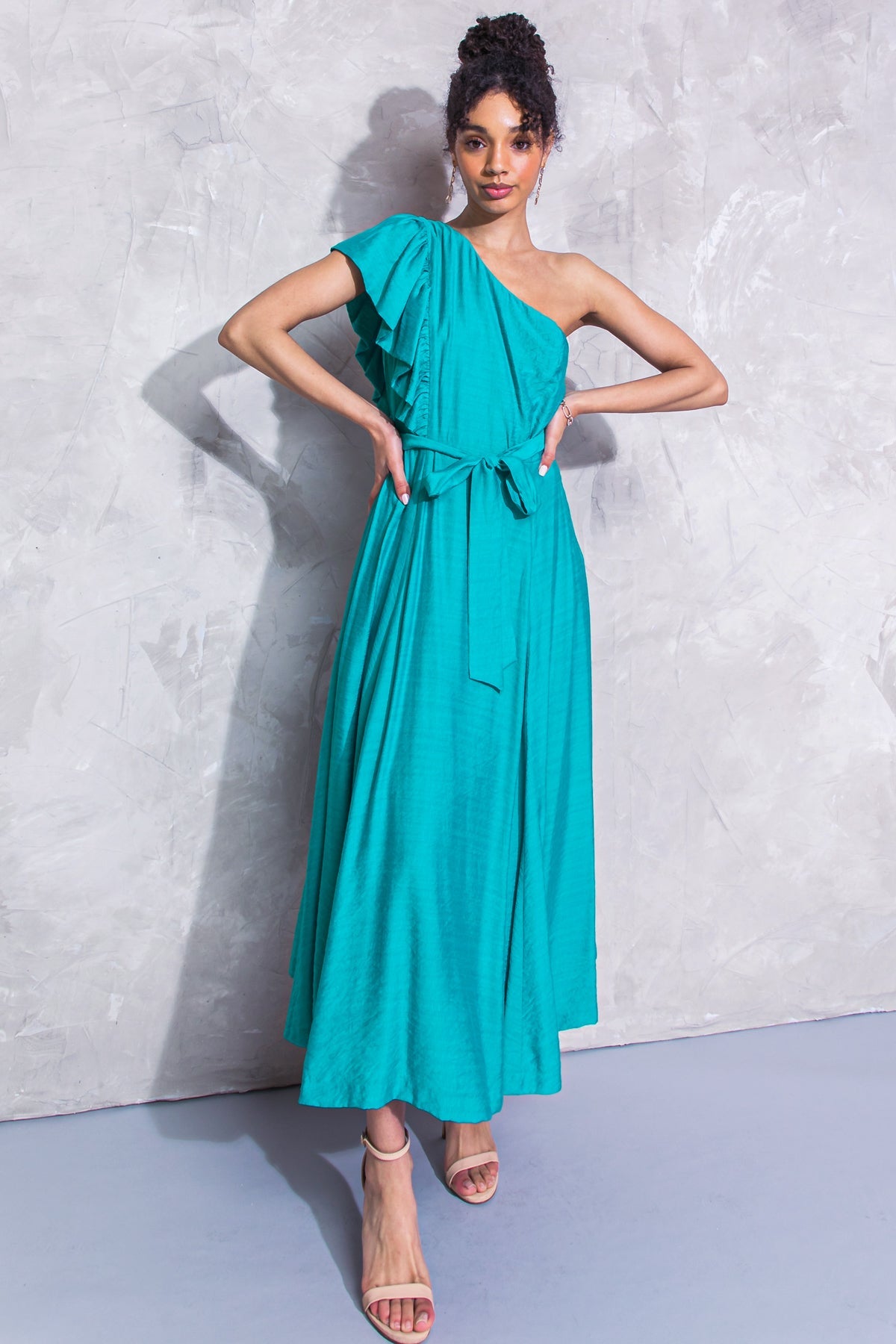 Cocktail Dresses Tea Length Formal Cocktail Dress Flying Tomato ID19897 Turquoise