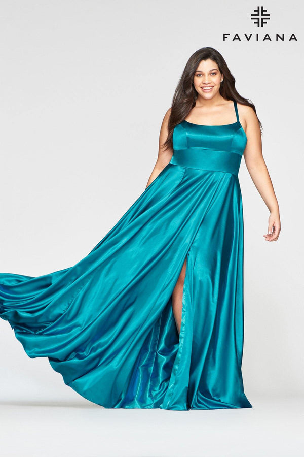 Faviana 9455 Long Formal Plus Size Prom Dress