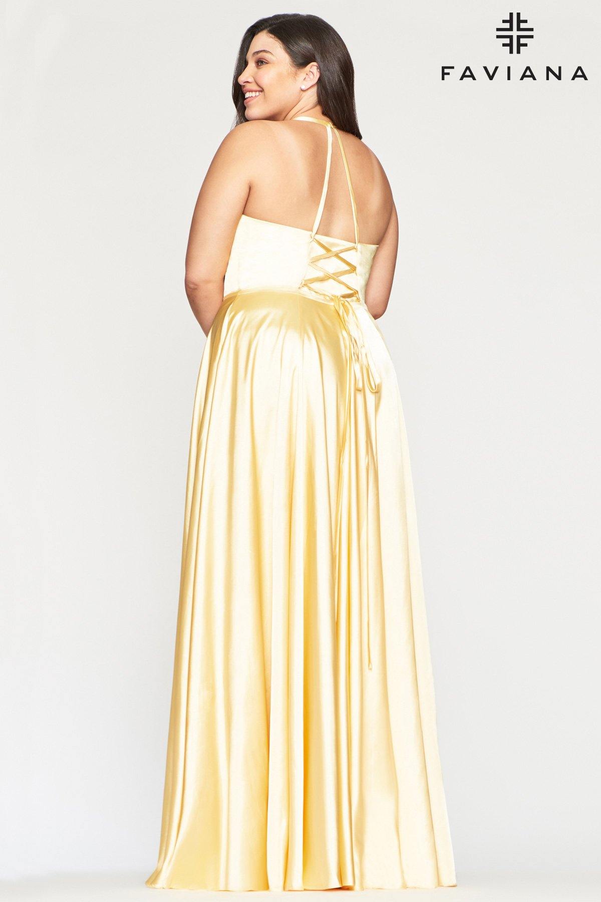 Faviana 9469 Prom Long Formal Plus Size Dress - The Dress Outlet Faviana