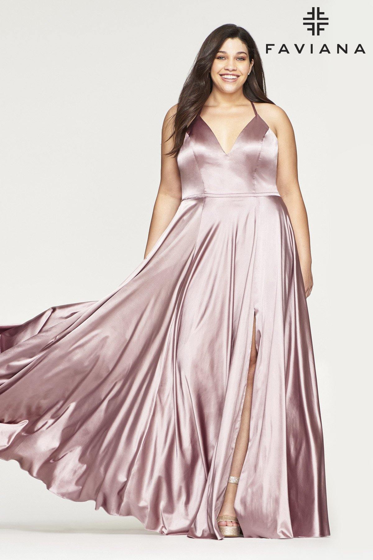 Faviana 9469 Prom Long Formal Plus Size Dress - The Dress Outlet Faviana