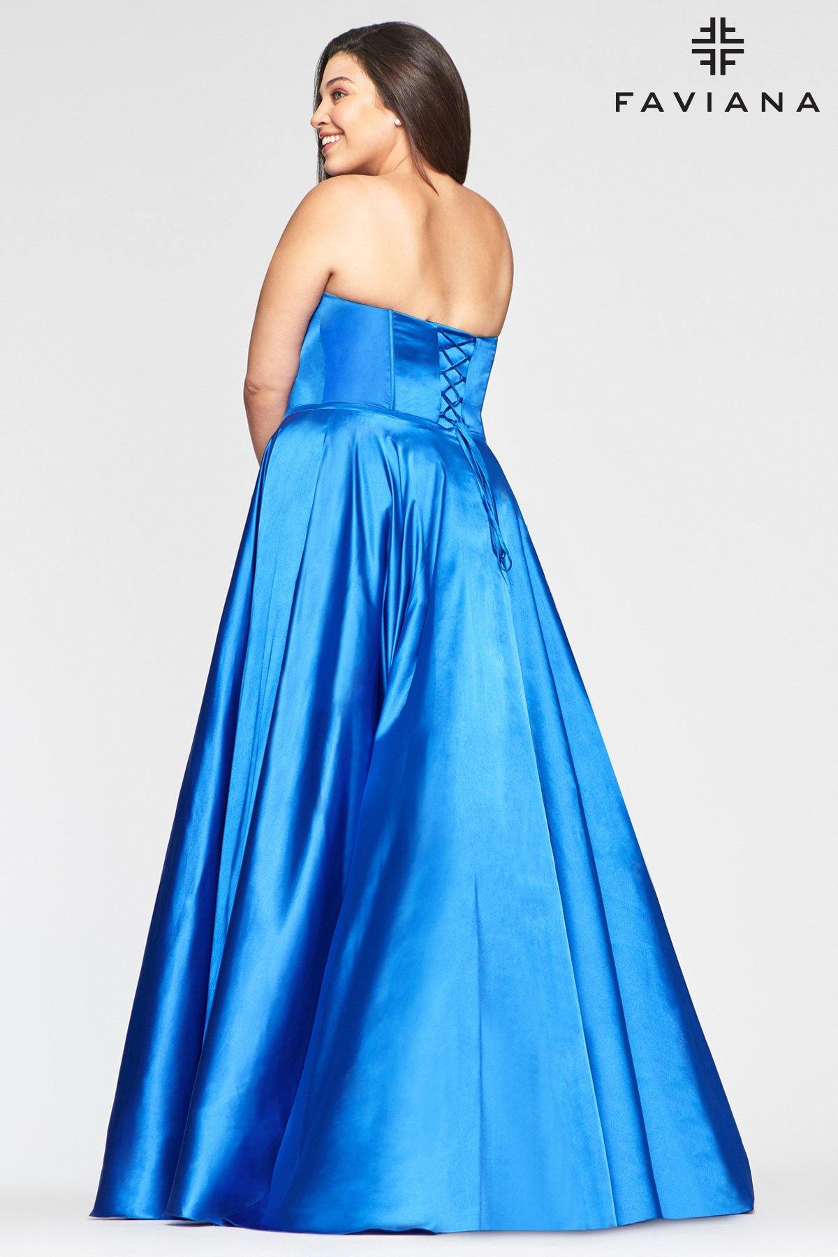 Faviana 9497 Long Plus Size Formal Prom Gown - The Dress Outlet Faviana