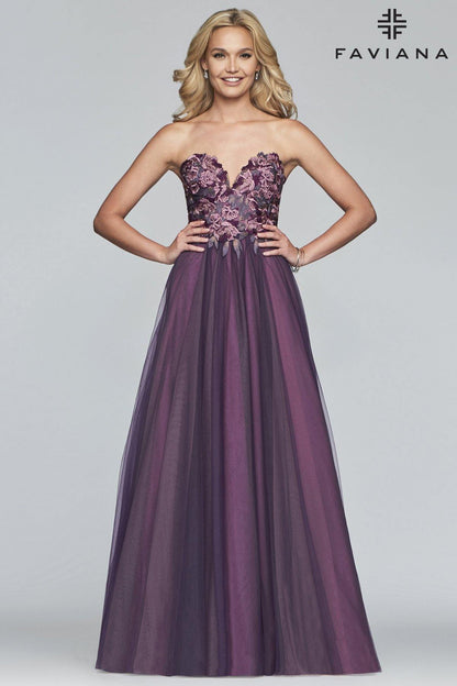 Faviana Long Prom Dress Sale - The Dress Outlet