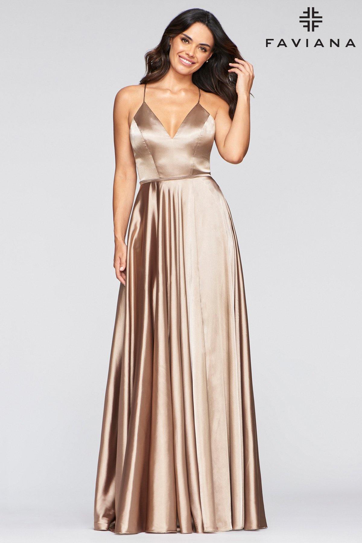 Faviana S10209 Long Formal Evening Prom Dress - The Dress Outlet Faviana