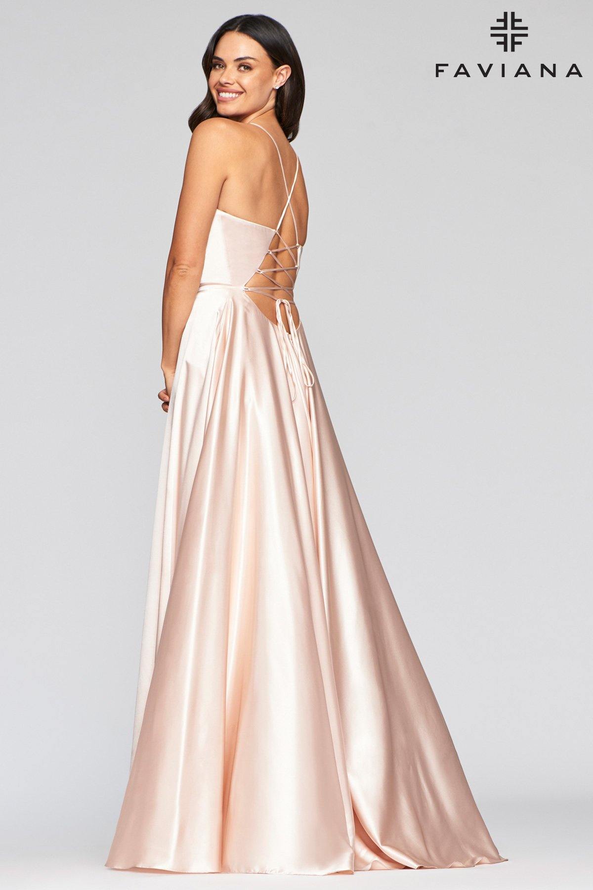 Faviana S10209 Long Formal Evening Prom Dress - The Dress Outlet Faviana