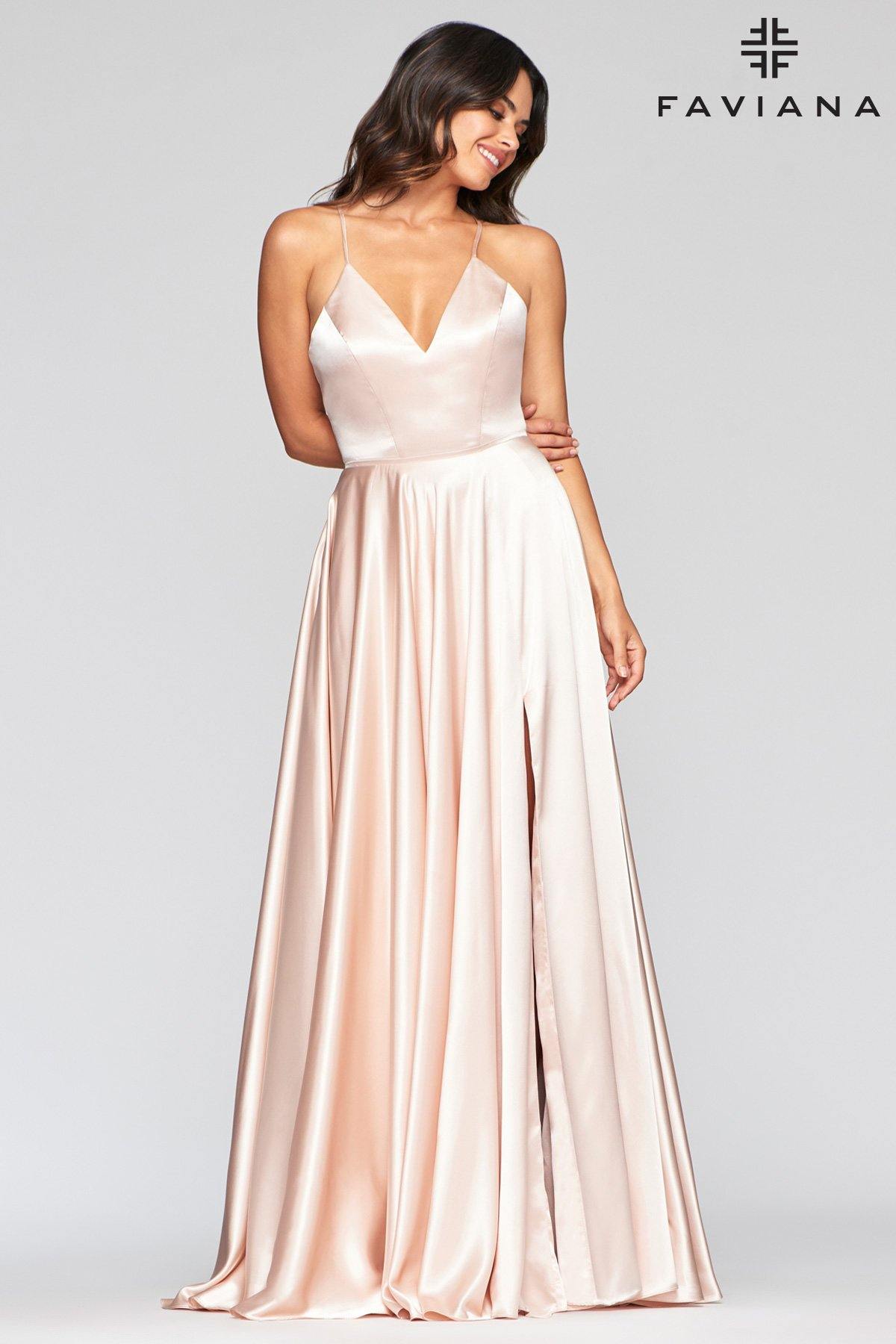 Faviana S10209 Long Formal Evening Prom Dress - The Dress Outlet Faviana
