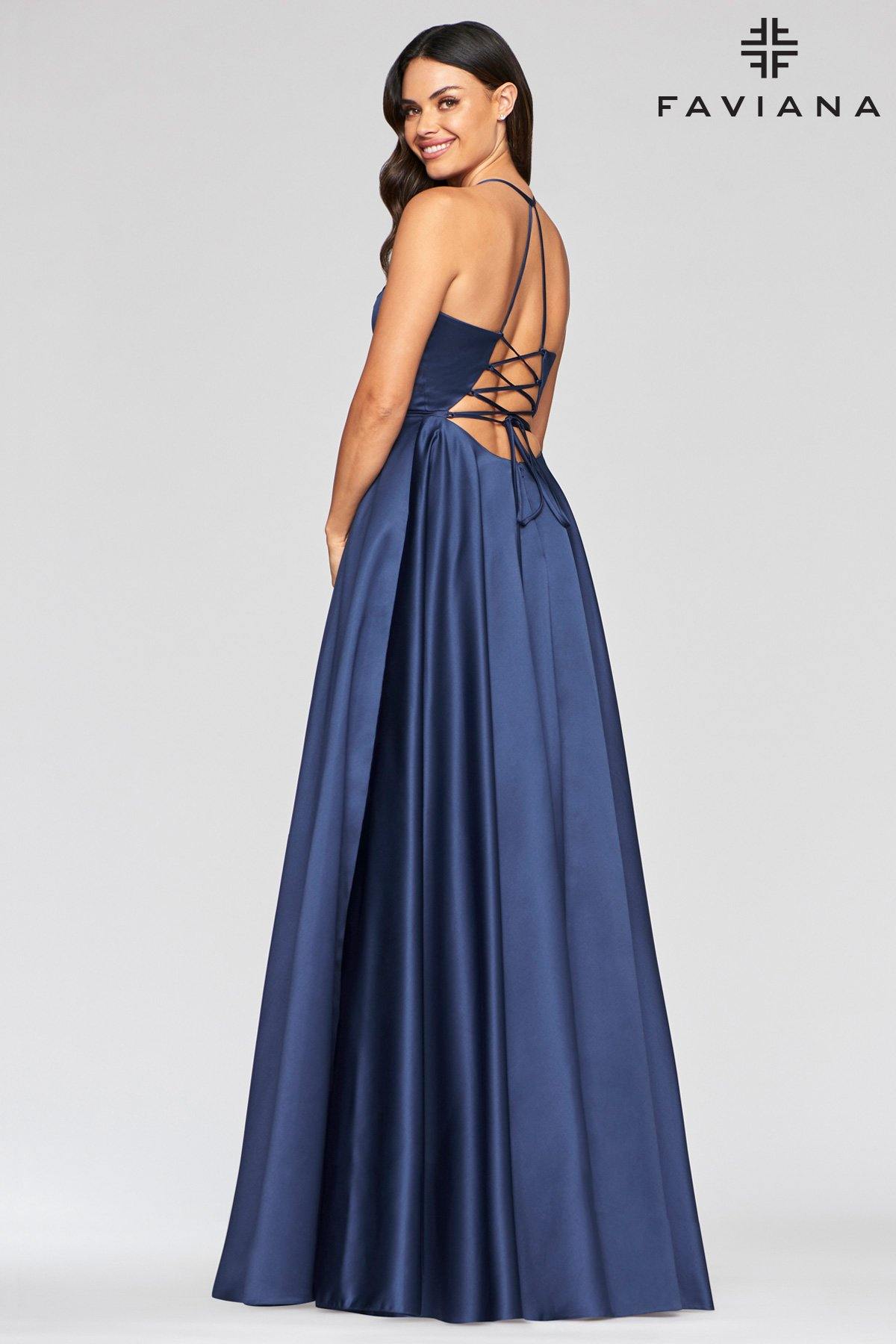 Prom Dress Long Bridesmaids Prom Ball Gown Navy