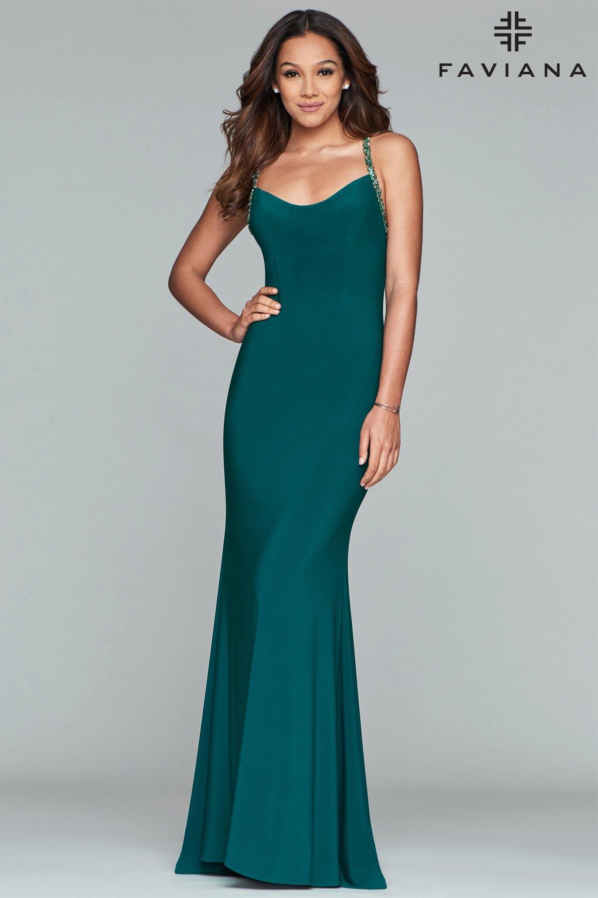 Faviana S10268 Long Formal Dress Evening Gown - The Dress Outlet Faviana