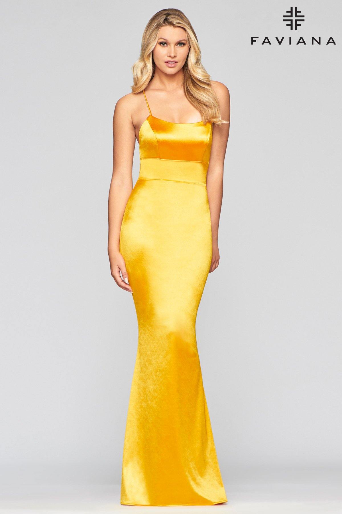 Faviana S10375 Long Formal Bridesmaids Prom Dress - The Dress Outlet Faviana