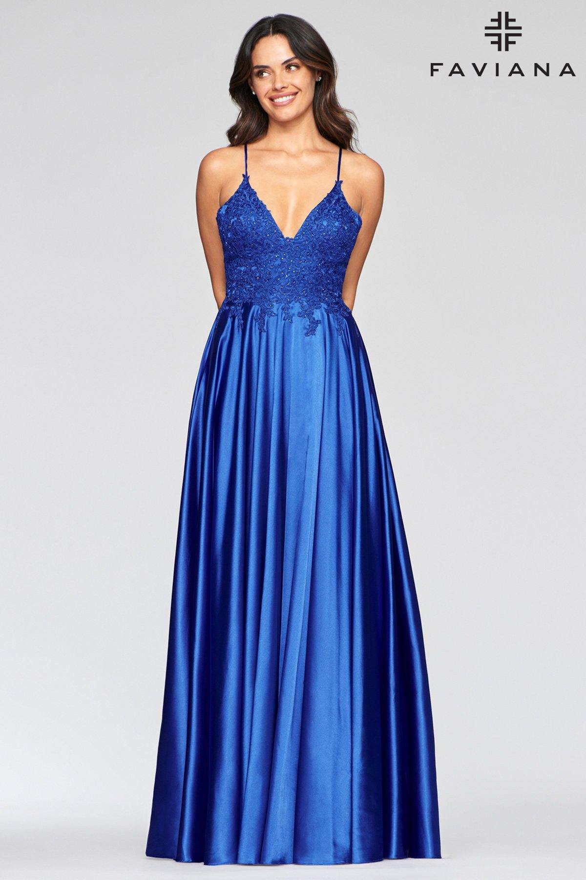 Faviana S10400 Long Formal Bridesmaids Prom Dress - The Dress Outlet Faviana
