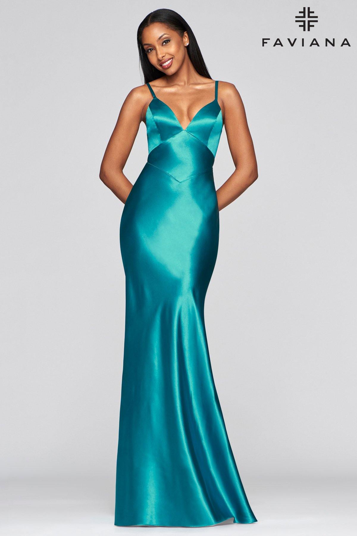 Faviana S10405 Prom Long Fitted Mermaid Gown Formal - The Dress Outlet Faviana
