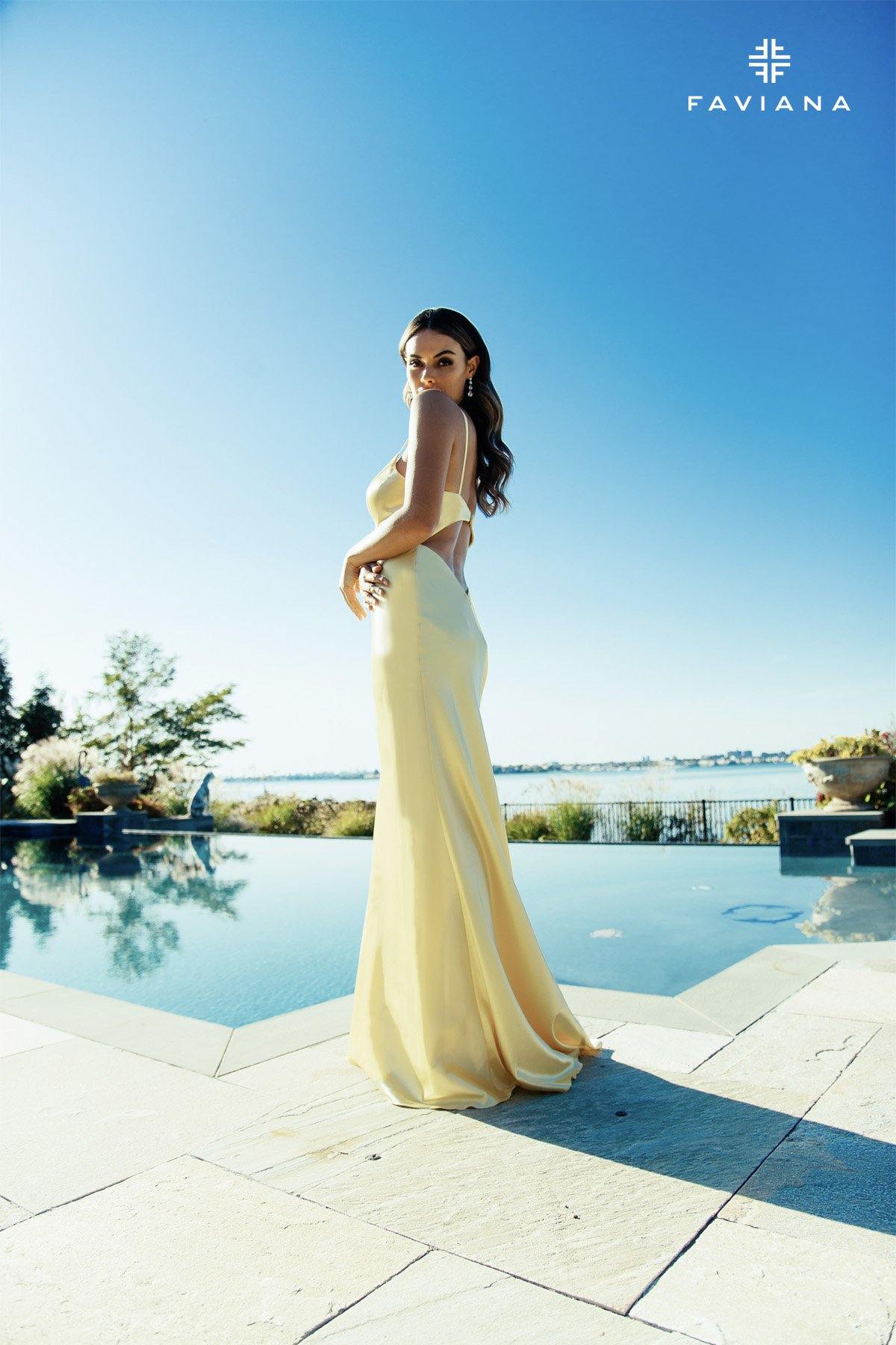 Faviana S10405 Prom Long Fitted Mermaid Gown Formal - The Dress Outlet Faviana