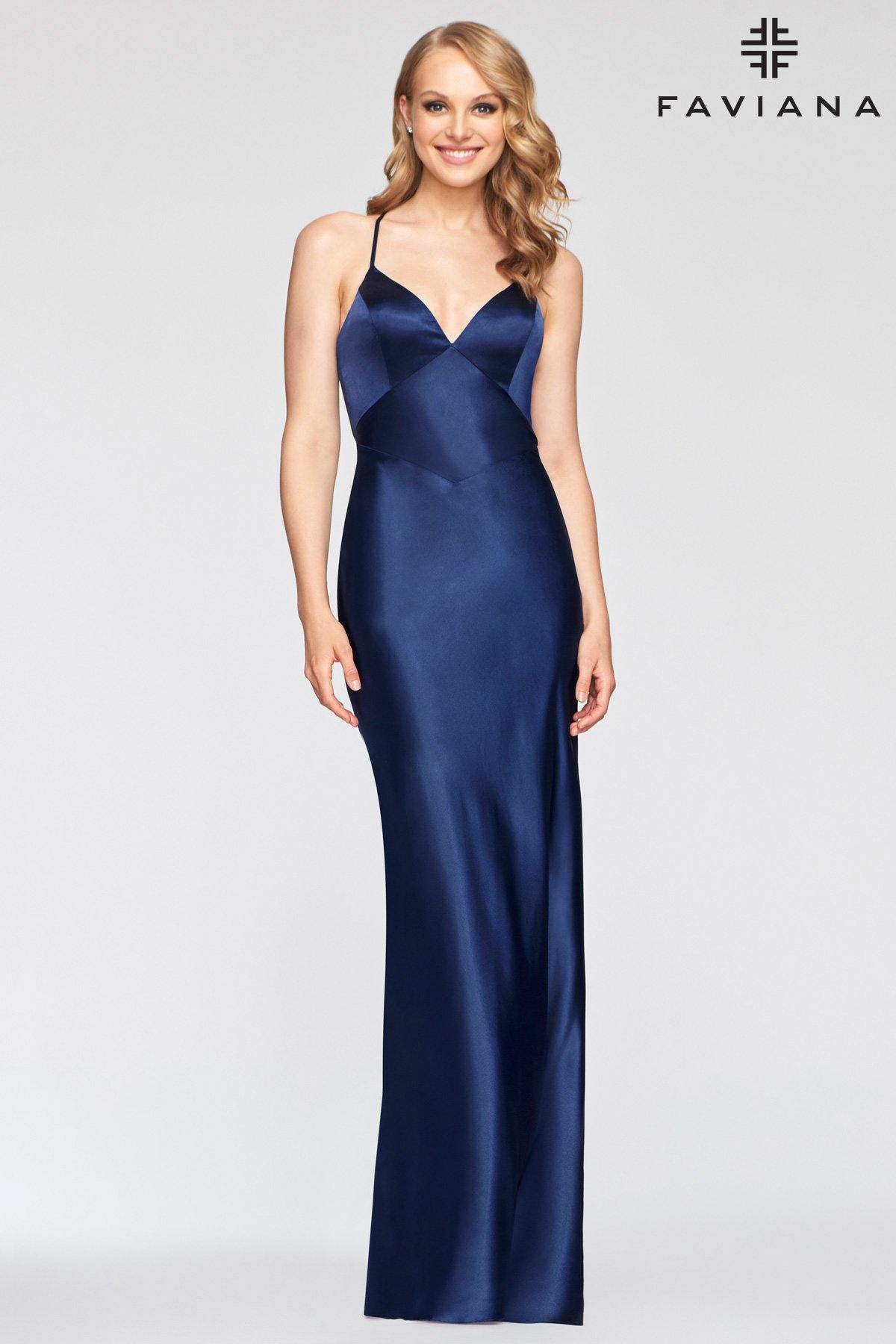 Faviana S10405 Prom Long Fitted Mermaid Gown Formal - The Dress Outlet Faviana