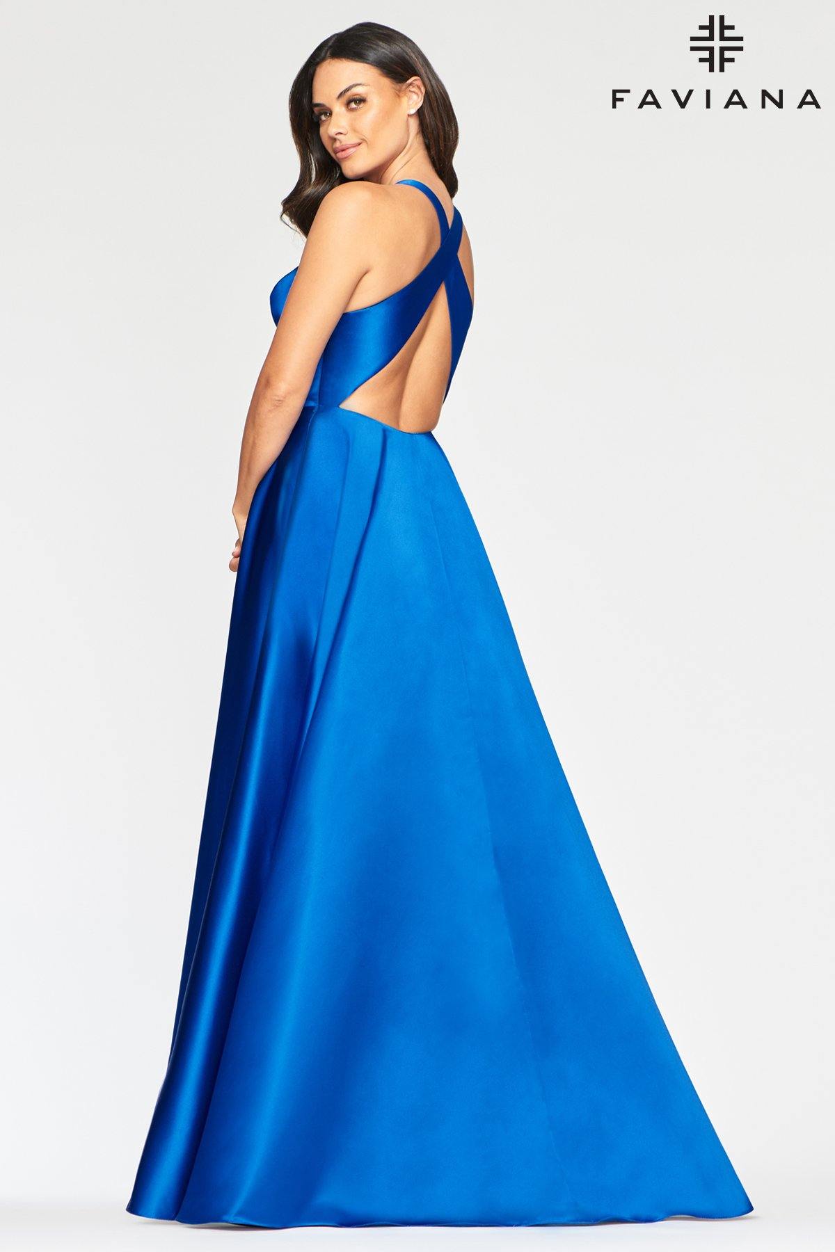 Faviana S10440 Long Bridesmaids Prom Ball Gown - The Dress Outlet Faviana