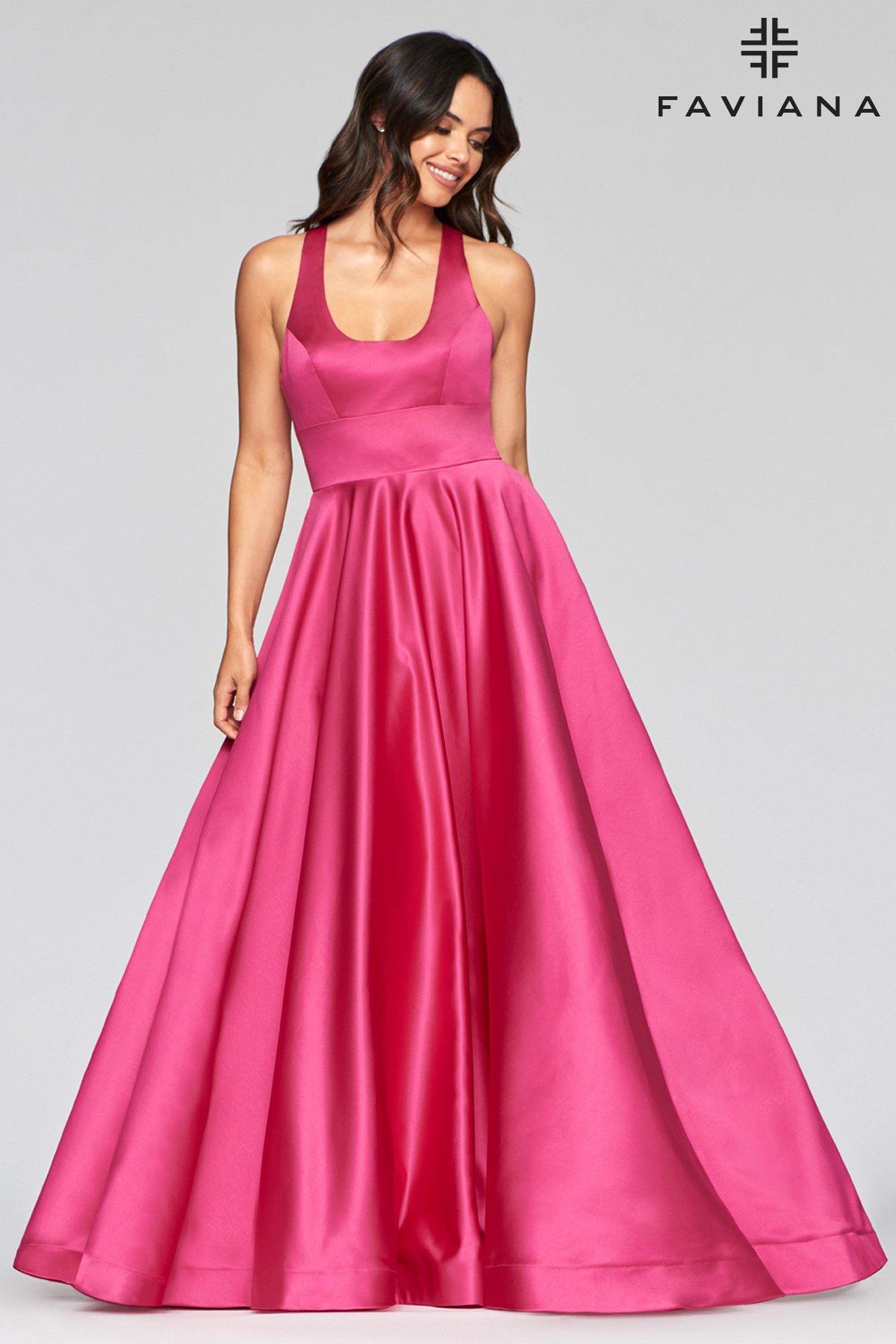 Faviana S10441 Long Formal Prom Ball Gown - The Dress Outlet Faviana