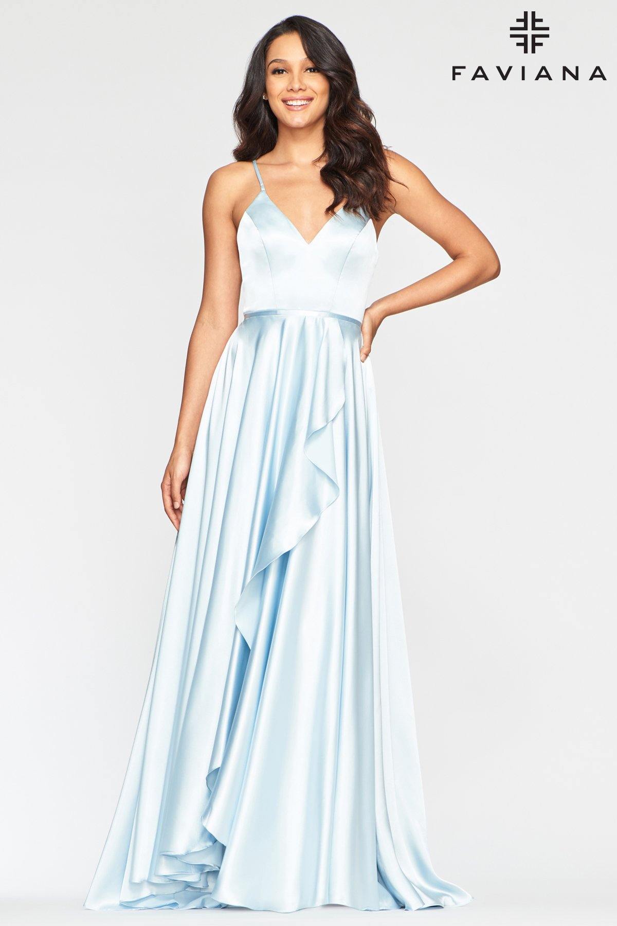Faviana S10460 Long Formal Evening Prom Dress - The Dress Outlet Faviana