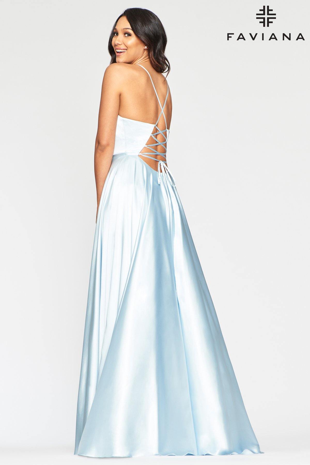 Faviana S10460 Long Formal Evening Prom Dress - The Dress Outlet Faviana