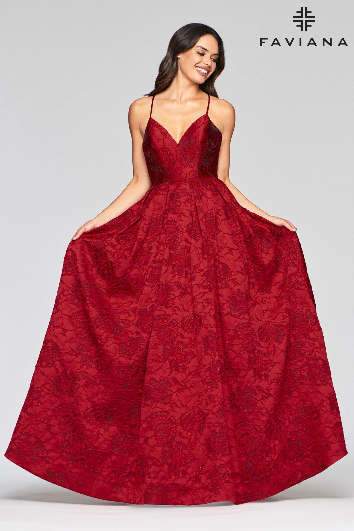 Faviana S10464 Prom Long Dress Ball Gown - The Dress Outlet Faviana