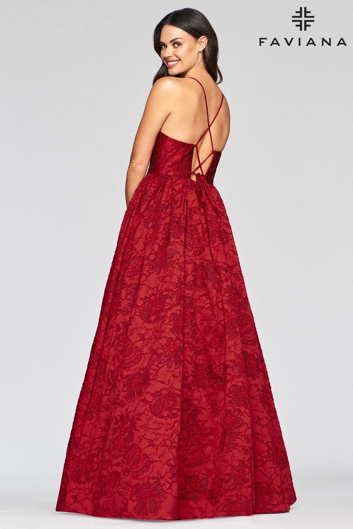 Faviana S10464 Prom Long Dress Ball Gown - The Dress Outlet Faviana