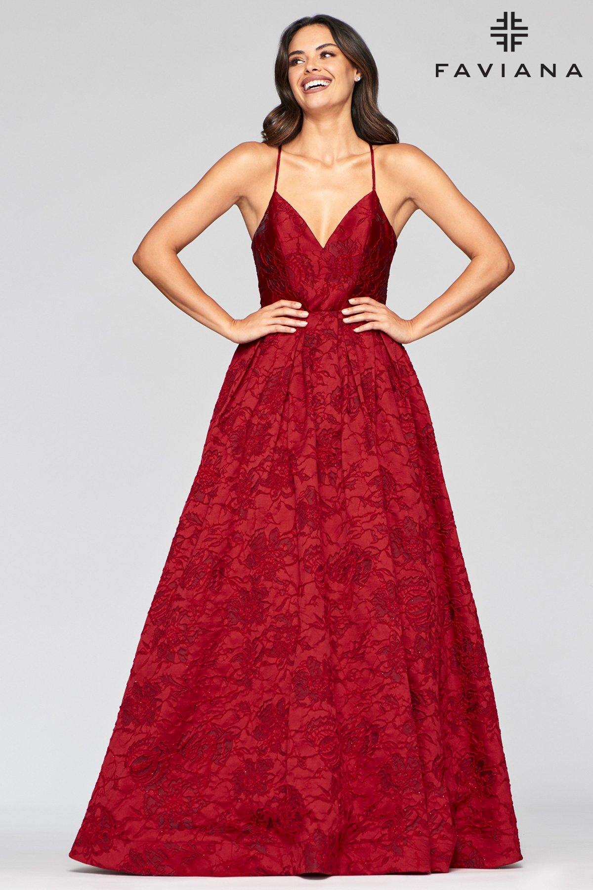 Faviana S10464 Prom Long Dress Ball Gown - The Dress Outlet Faviana