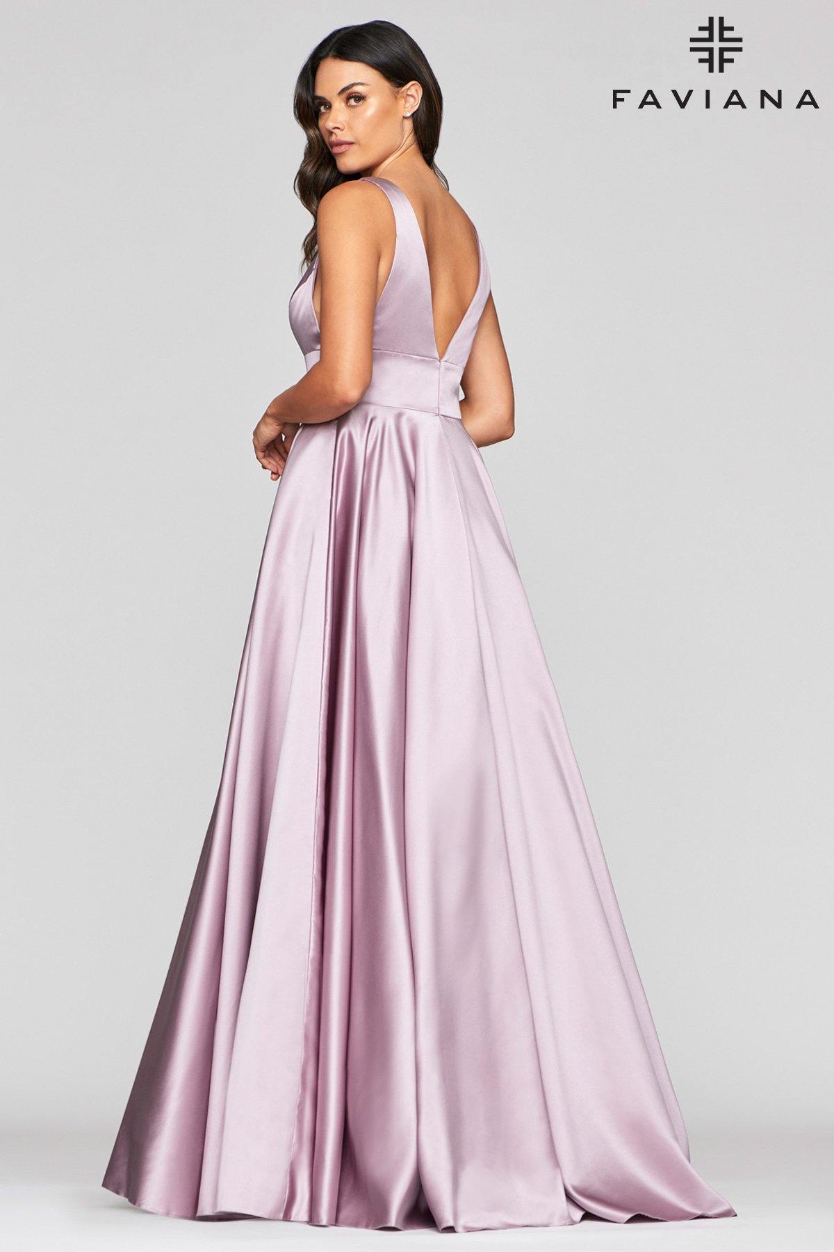 Faviana S10474 Long Formal Evening Prom Dress - The Dress Outlet Faviana